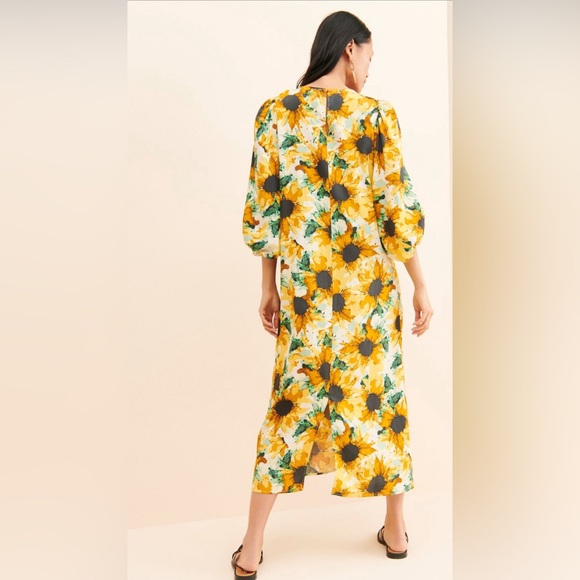 S O L D. Just Female Smooth Sunflower Dress size 40 US 14 or Large - Picture 3 of 12